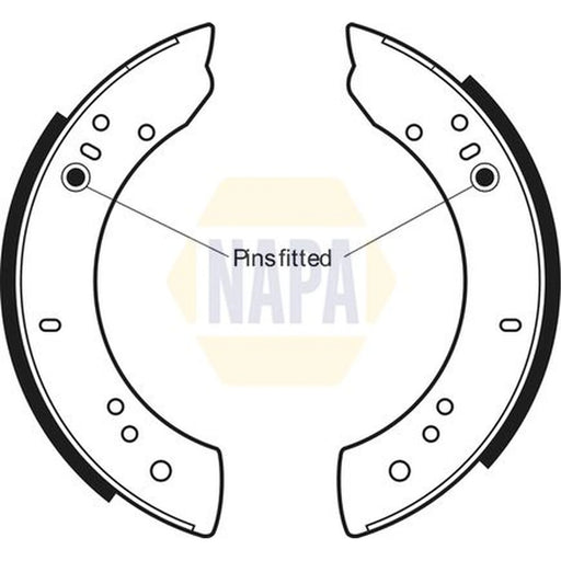 NAPA Brake Shoe Set Axle Kit NBS1004