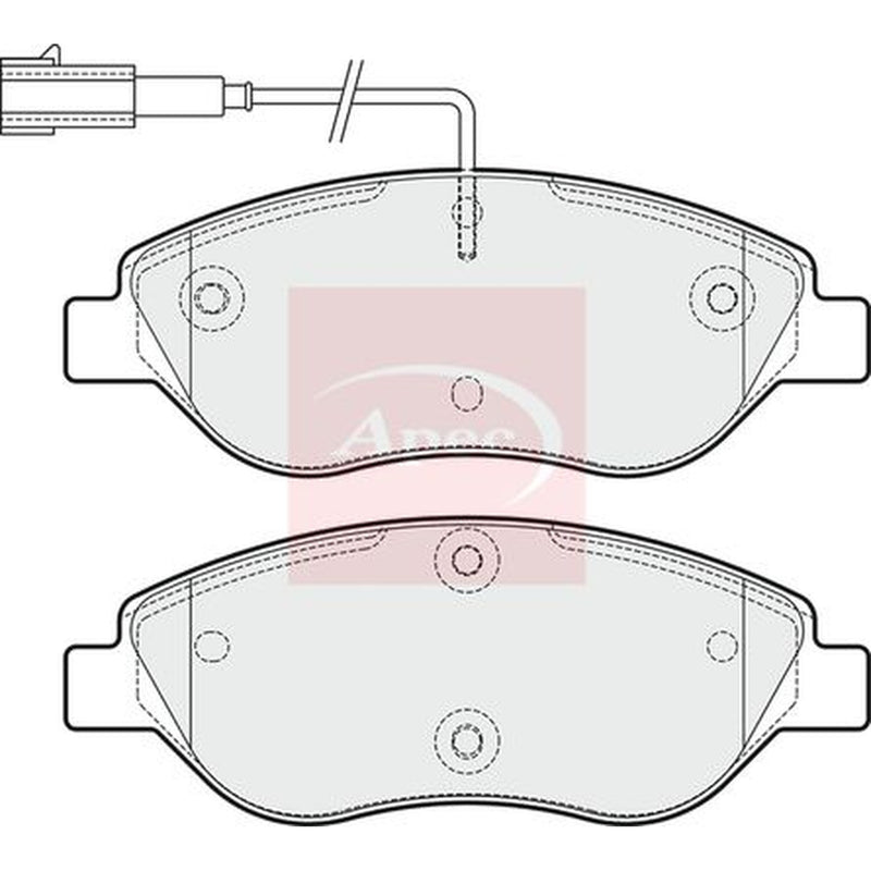 Apec Front Brake Vented Discs & Pads fits Chrysler Delta 2011 on 1.4 1.6