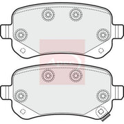 Apec Rear Brake Pad Set fits Chrysler Grand Voyager V 2007-2008 2.8 3.3 3.8
