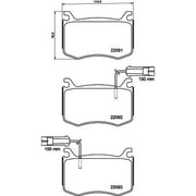 Mintex Front & Rear Pads fits Alfa Romeo Giulia 2015-2022 2.0 2.2