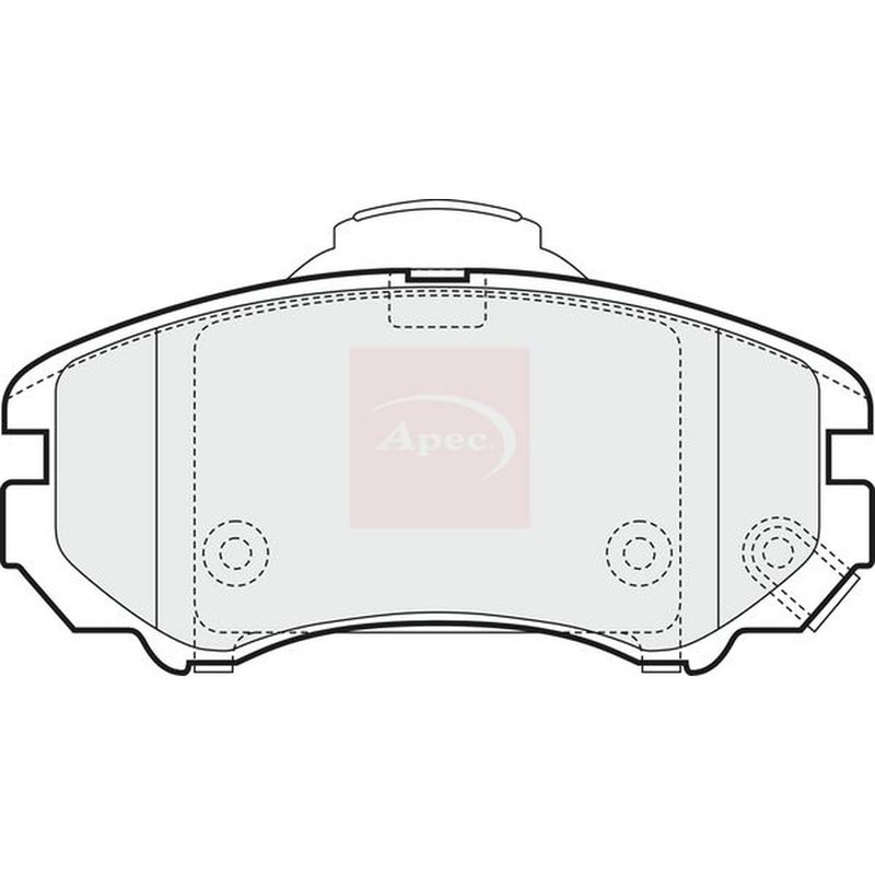 Apec Front Brake Pad Set fits Kia Magentis I 2001-2005 2.0 2.5