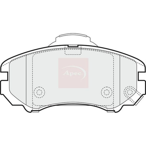 Apec Front Brake Pad Set fits Kia Magentis I 2001-2005 2.0 2.5