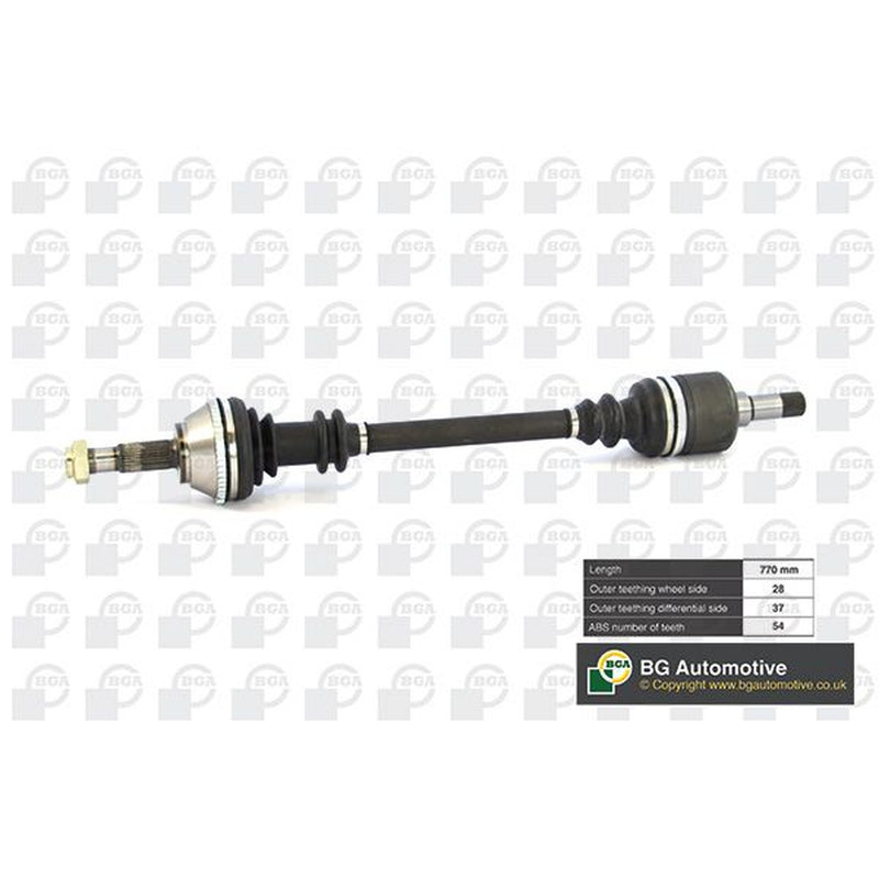 BGA CV Drive Shaft Driveshaft Front Left fits Citroën Relay I 1994-2002