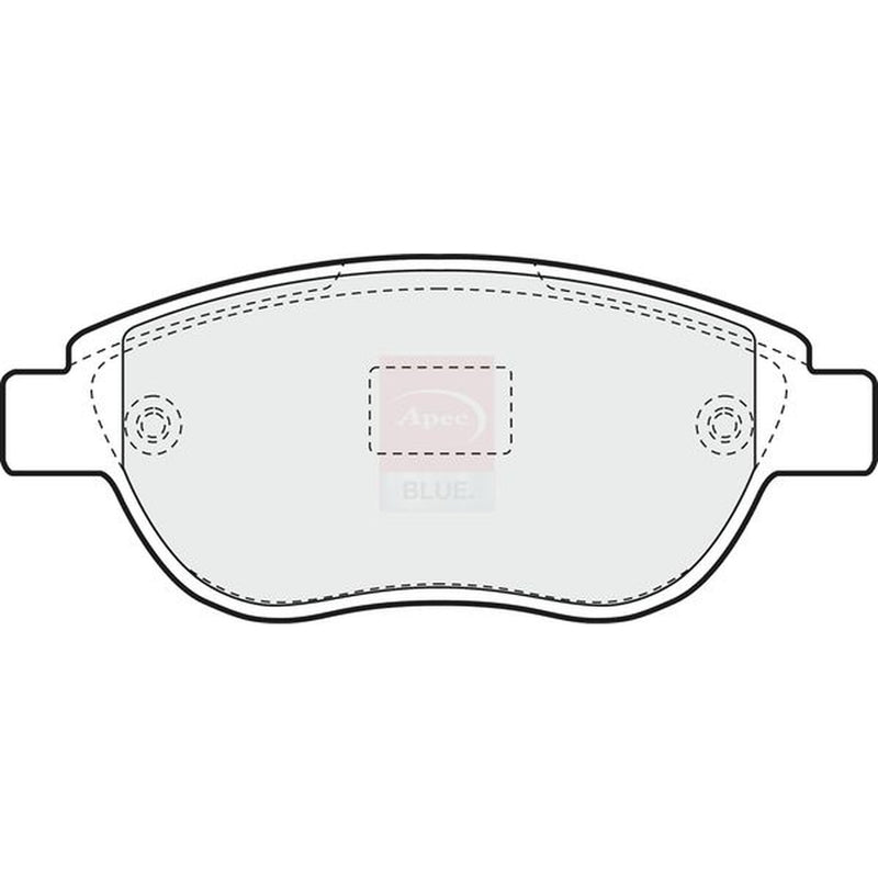 Apec Front Brake Pad Set fits Citroën Berlingo First 1999-2011 1.6 2.0