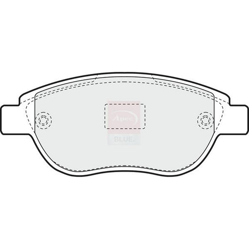 Apec Front Brake Pad Set fits Citroën Berlingo First 1999-2011 1.6 2.0