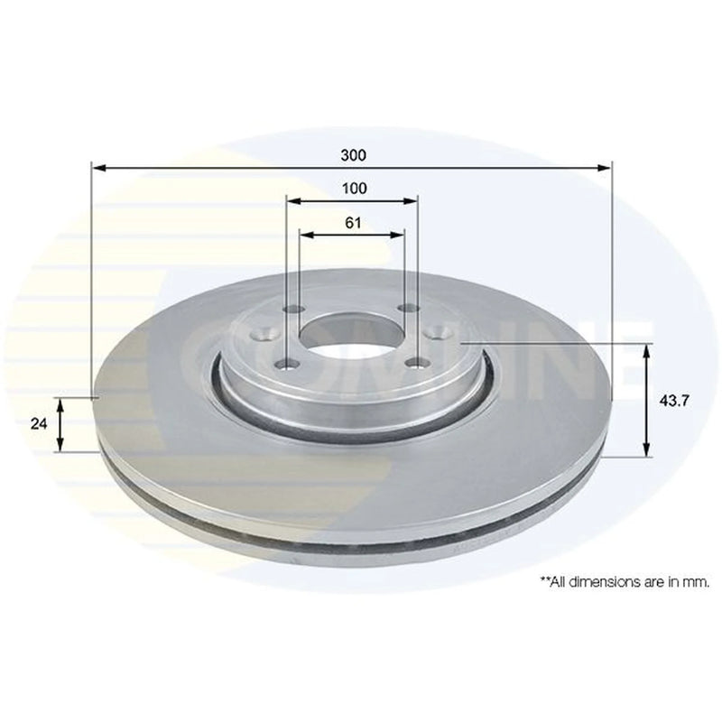 Comline Front & Rear Brake Discs & Pads fits Renault Scénic II 2005-2008 2.0