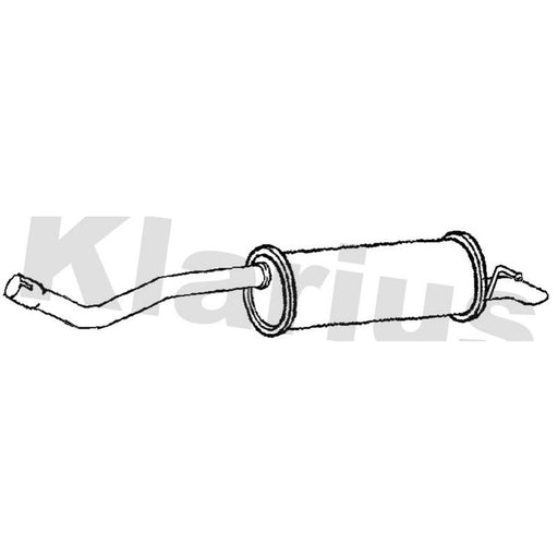 Klarius Box With Tail Pipe Rear fits VW Polo V 2014-2017 1.4