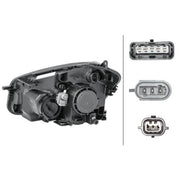 Hella Headlight Headlamp D1S/H7 Right fits Nissan Qashqai I 2006-2013