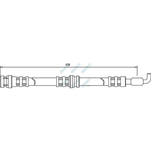 Apec Brake Hydraulic Hose Line Rear BHO4272