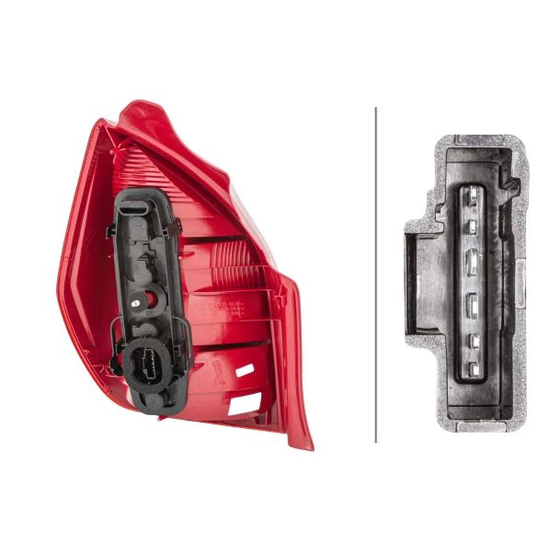 Hella Tail Light / Lamp PY21W Right fits Citroën C2 2003-2012 1.1 1.4 1.6