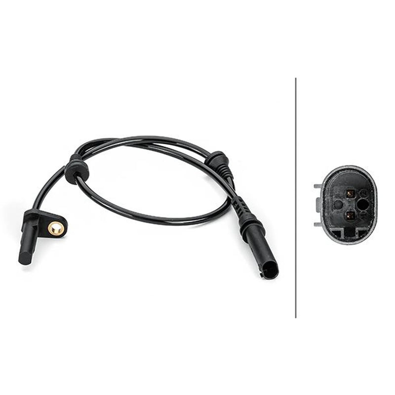Hella ABS Wheel Speed Sensor Front fits BMW X5 2006-2018 3.0 4.8
