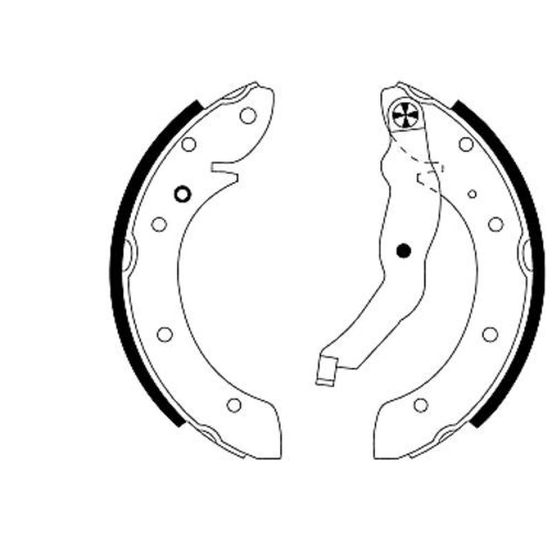 Mintex Brake Shoe Set Axle Kit fits BMW 3 1990-1998