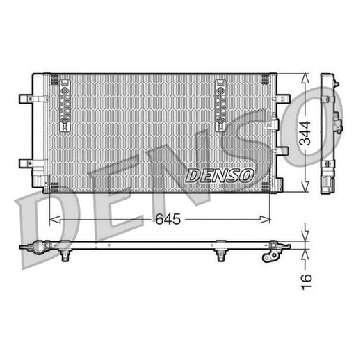Denso Air Conditioning Condenser fits Audi A4 Allroad B8 2009-2016 2.0 3.0