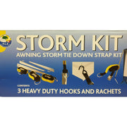 Awning Storm Tie Down Strap Kit - 3 x 3m Straps and Cam Buckles - Camping BG400 PLS  - Dynamic Drive