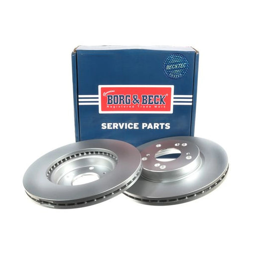 Borg & Beck Front Brake Discs & Pads fits Honda Civic VIII 2005-2011 1.4 1.8 2.2