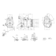 Hella Air Conditioning Compressor fits Mercedes-Benz Vaneo 2002-2005