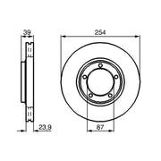 Bosch Front Brake Discs & Pads fits Mitsubishi L400 Bus 1995-2002 2.0