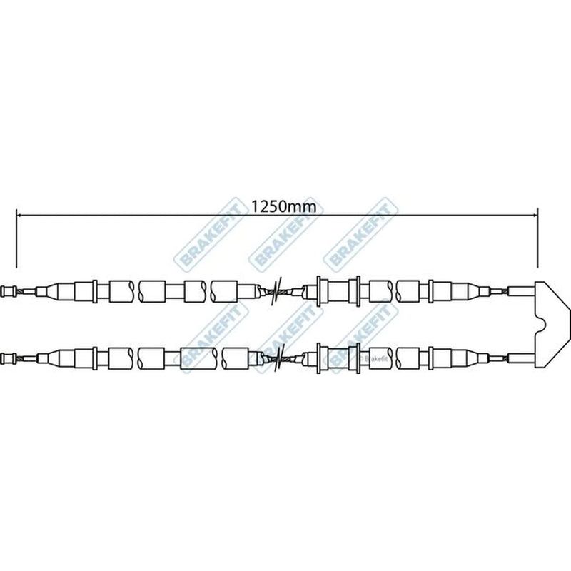 Apec Handbrake Cable Rear BBC3451