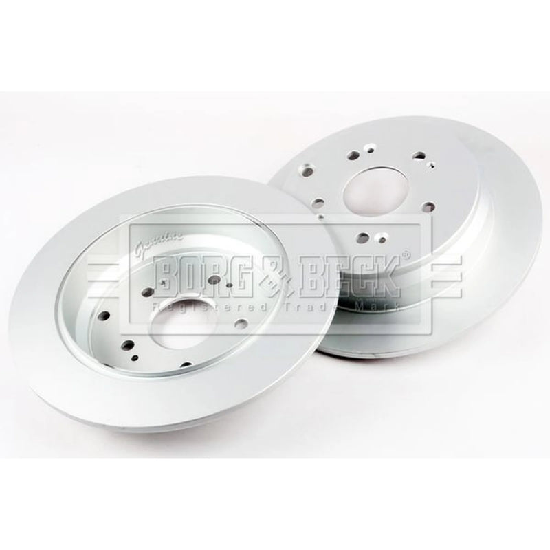 Borg & Beck 2 x Solid Rear Brake Discs BBD4748-x2