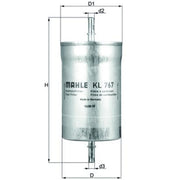 Mahle Fuel Filter Element KL 767