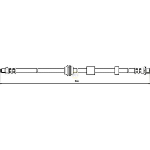 NAPA Brake Hydraulic Hose Line Front NBH1350