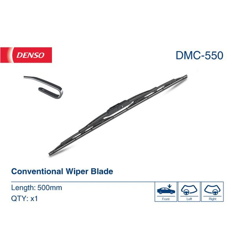 Denso Passenger Side Wiper Blades fits Alpina B3 1993-1999 3.0 3.2