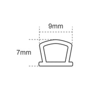 Faithfull Silicone Draught Excluder Brown 6M 9 x 7mm Faithfull - Dynamic Drive