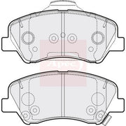 Apec Front Brake Pad Set fits Hyundai I20 Active 2015-2018 1.0 1.4