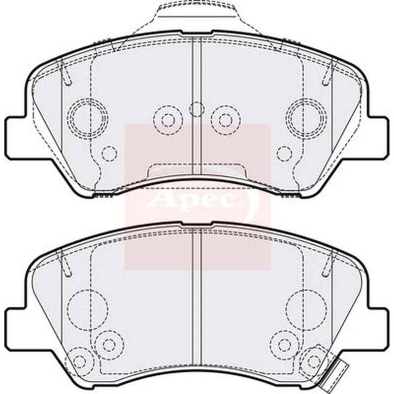Apec Front Brake Pad Set PAD2077