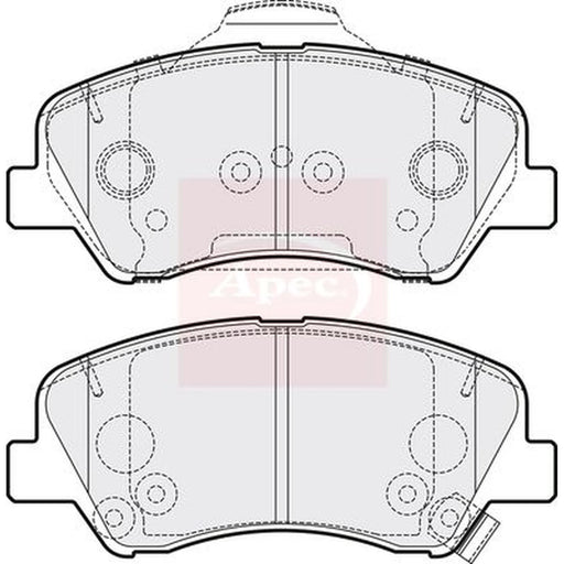 Apec Front Brake Pad Set PAD2077