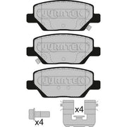 Juratek Rear Brake Pad Set fits Fiat Tipo 2015-2020 1.0 1.3 1.4 1.6