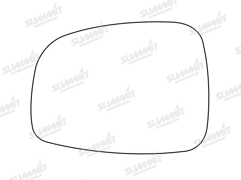 Summit Stick-On Standard Mirror Glass fits Suzuki Swift 05 on LHS Summit - Bars 4 Cars