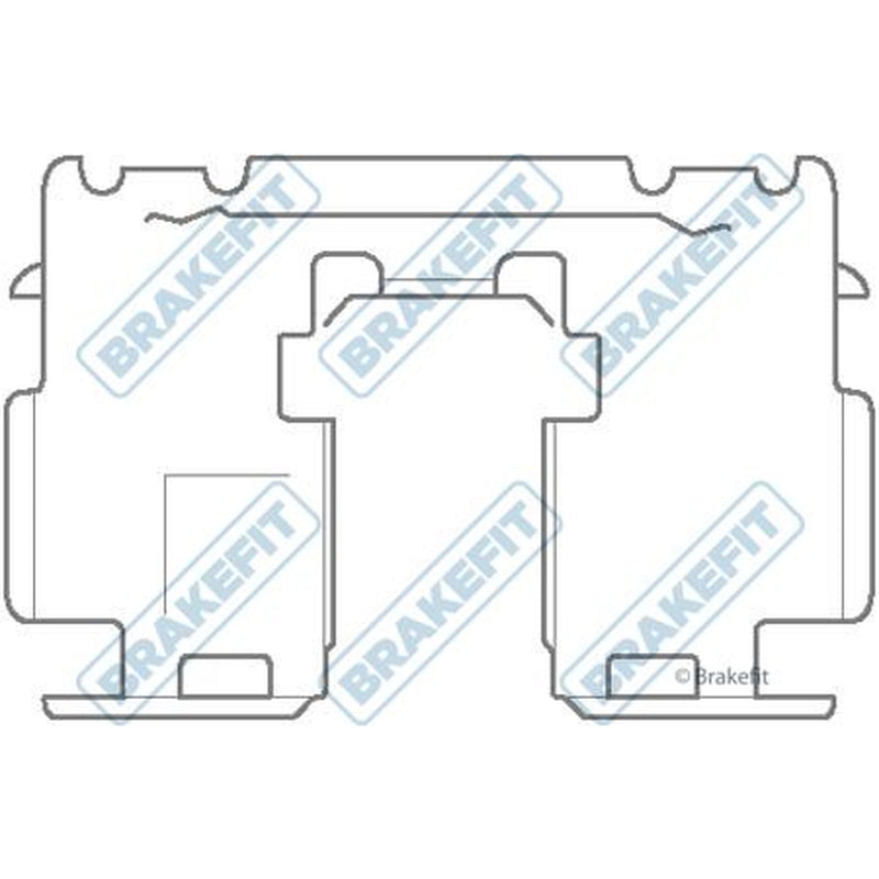 Apec Brake Pad Accessory Fitting Kit Rear fits Toyota Rav 4 III 2005-2013