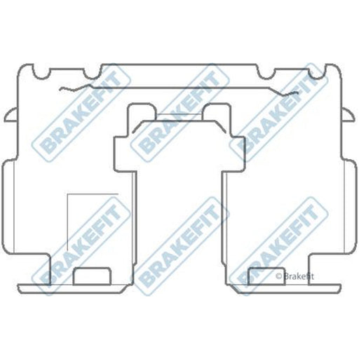 Apec Brake Pad Accessory Fitting Kit Rear fits Toyota Rav 4 III 2005-2013