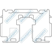 Apec Brake Pad Accessory Fitting Kit Rear BKT1144