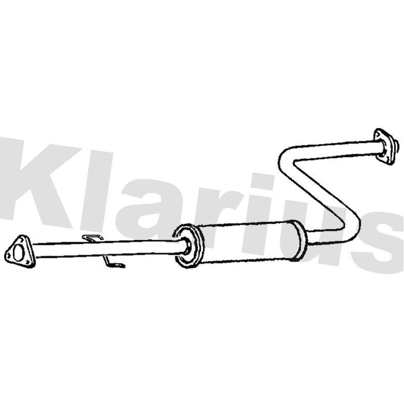 Klarius Box With Centre Pipe Centre fits Rover 600 I 1996-1999