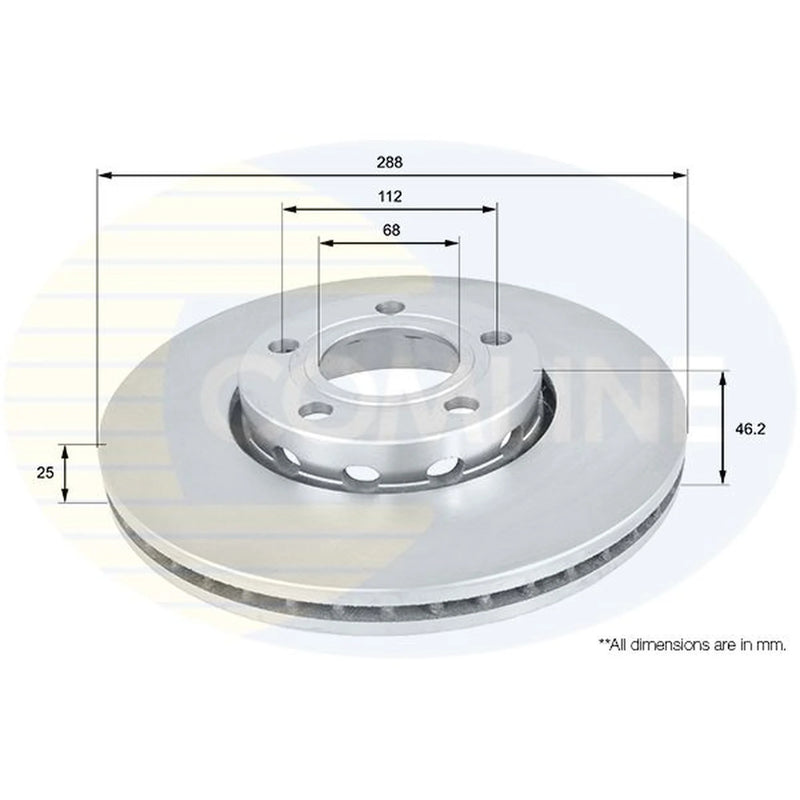 Comline Front & Rear Brake Discs & Pads fits Audi A6 C4 1994-1997