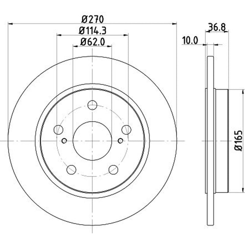 DON Front & Rear Brake Discs & Pads fits Toyota Auris 2006-2015 2.0 2.2