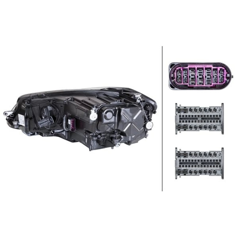 Hella Headlight Headlamp LED Right fits VW Golf Alltrack VII 2014-2020