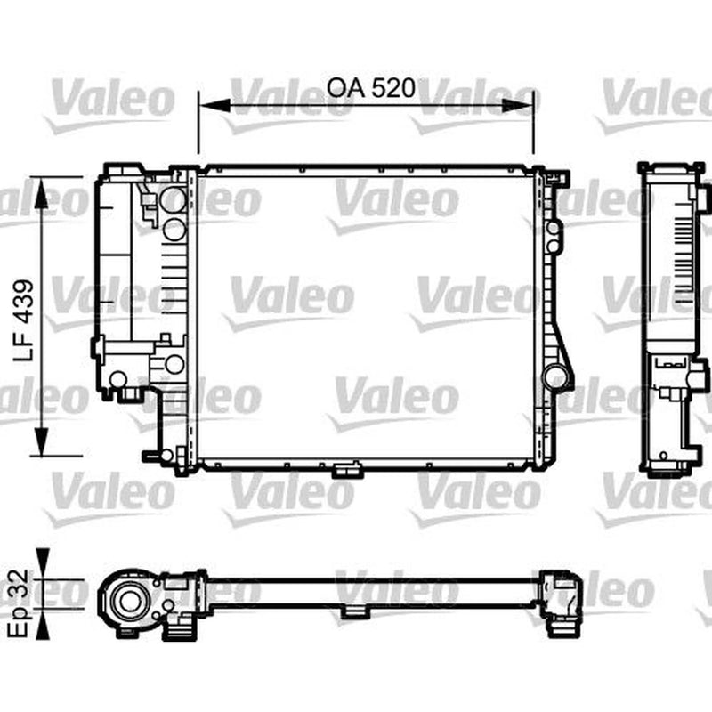 Valeo Engine Radiator 734301