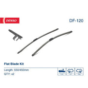 Denso Front & Rear Wiper Blade Set fits Opel Astra H Gtc 2005-2010