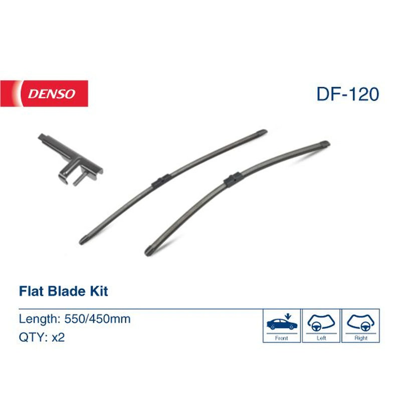 Denso Front & Rear Wiper Blade Set fits Opel Astra H Gtc 2005-2010