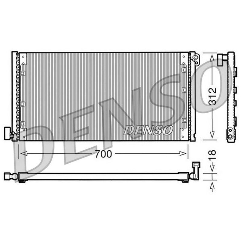 Denso Air Conditioning Condenser fits Iveco Daily III 1999-2007