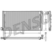 Denso Air Conditioning Condenser DCN12001
