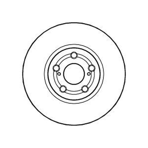 Abtex 2 x Vented Brake Discs fits Toyota Avensis 2003-2008 2.0 2.4