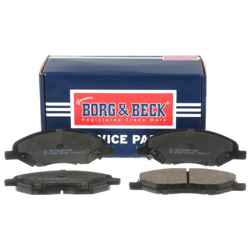 Borg & Beck Front Brake Vented Discs & Pads fits Nissan Tiida 2007-2012 1.5