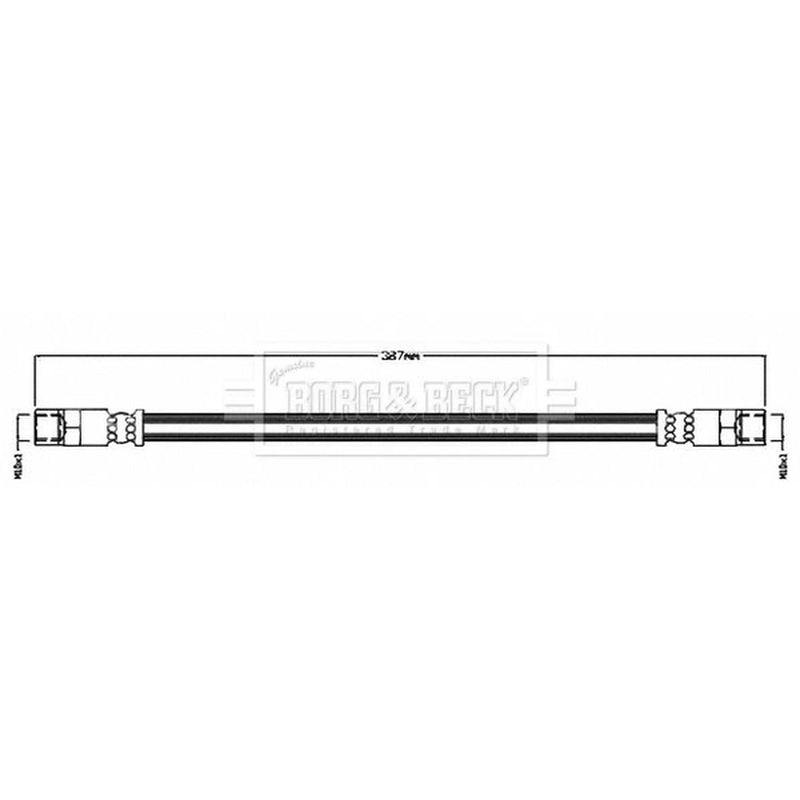 Borg & Beck Brake Hydraulic Hose Line inner BBH8695