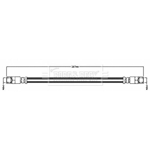 Borg & Beck Brake Hydraulic Hose Line inner BBH8695