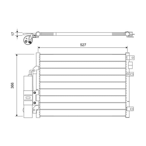 Valeo Air Conditioning Condenser 817428