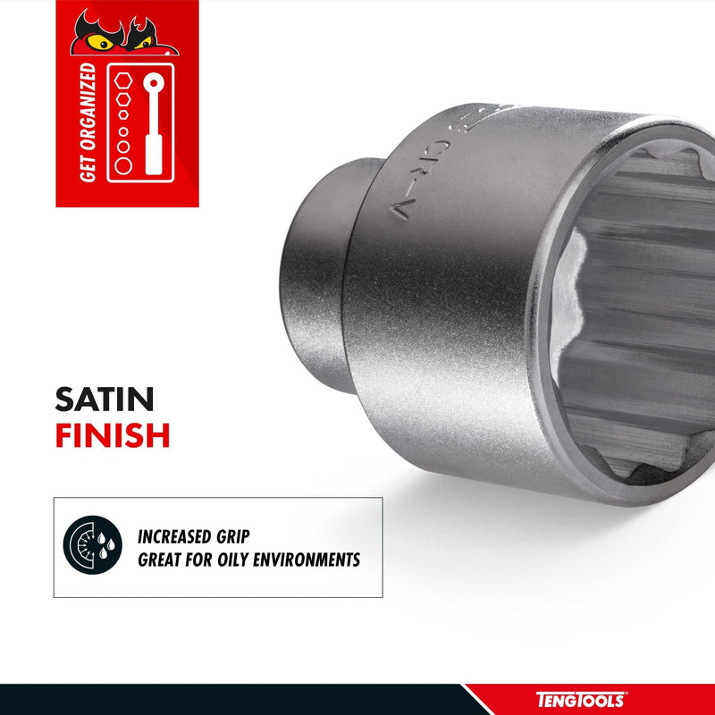 Teng Tools 1" Socket 12 pt Metric 50mm Teng Tools - Dynamic Drive